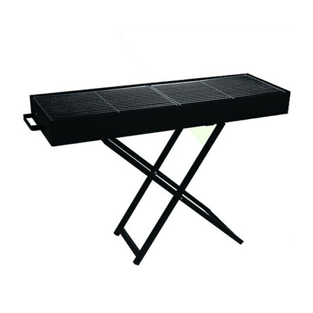 Ψησταριά Λυόμενη Βαρέως Τύπου MD-999 90x30cm Μαύρη