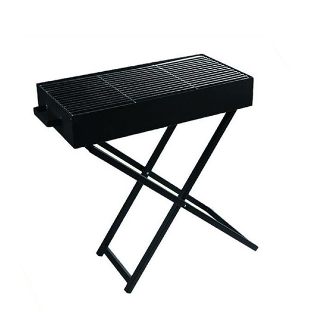 Ψησταριά Λυόμενη Βαρέως Τύπου MD-666 70x40cm Μαύρη