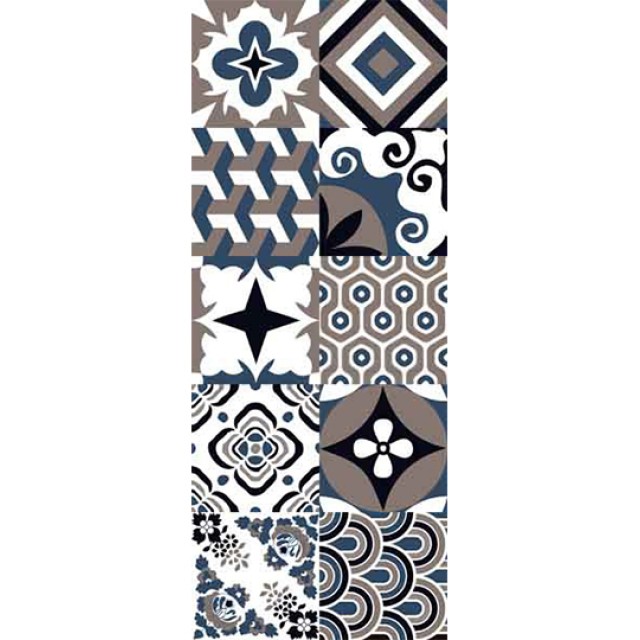 Πλακάκι Patchwork Γκρι 20x50 cm