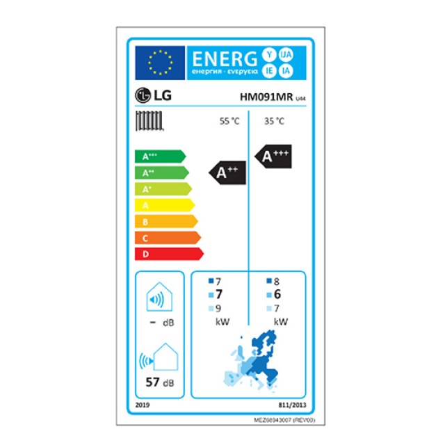 Αντλία Θερμότητας Μονοφασική Therma V HM091MR.U44 LG