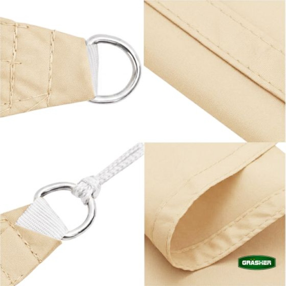 Πανί Σκίασης Oxford Ορθογώνιο Αδιάβροχο Εκρού 4x6m Grasher