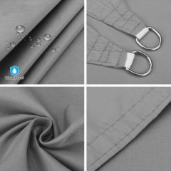 Πανί Σκίασης Oxford Τρίγωνο Αδιάβροχο Γκρι 5x5x5m Grasher