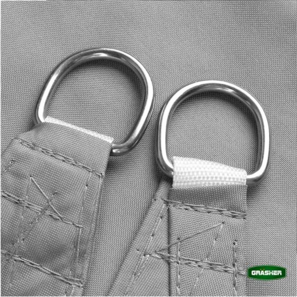 Πανί Σκίασης Oxford Τρίγωνο Αδιάβροχο Γκρι 3.5x3.5x3.5m Grasher