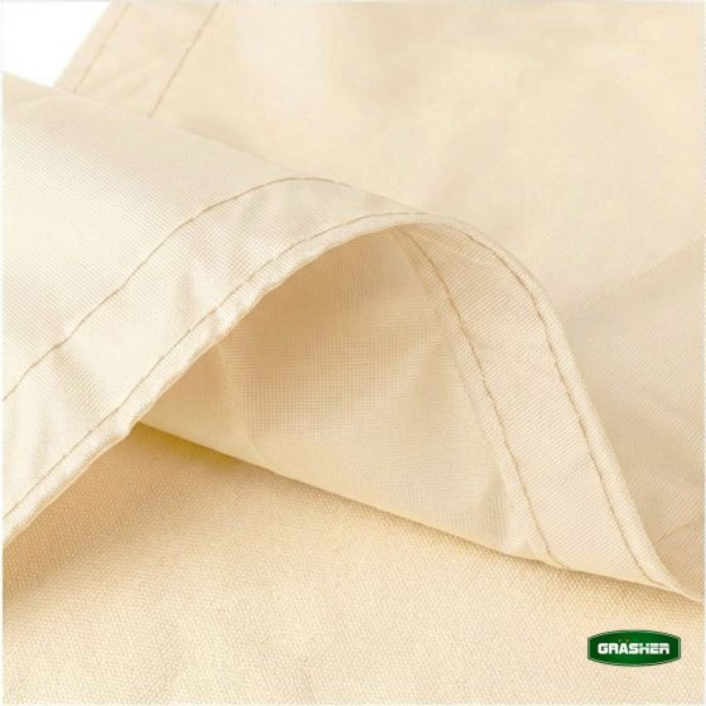 Πανί Σκίασης Oxford Τρίγωνο Αδιάβροχο Εκρού 3.5x3.5x3.5m Grasher
