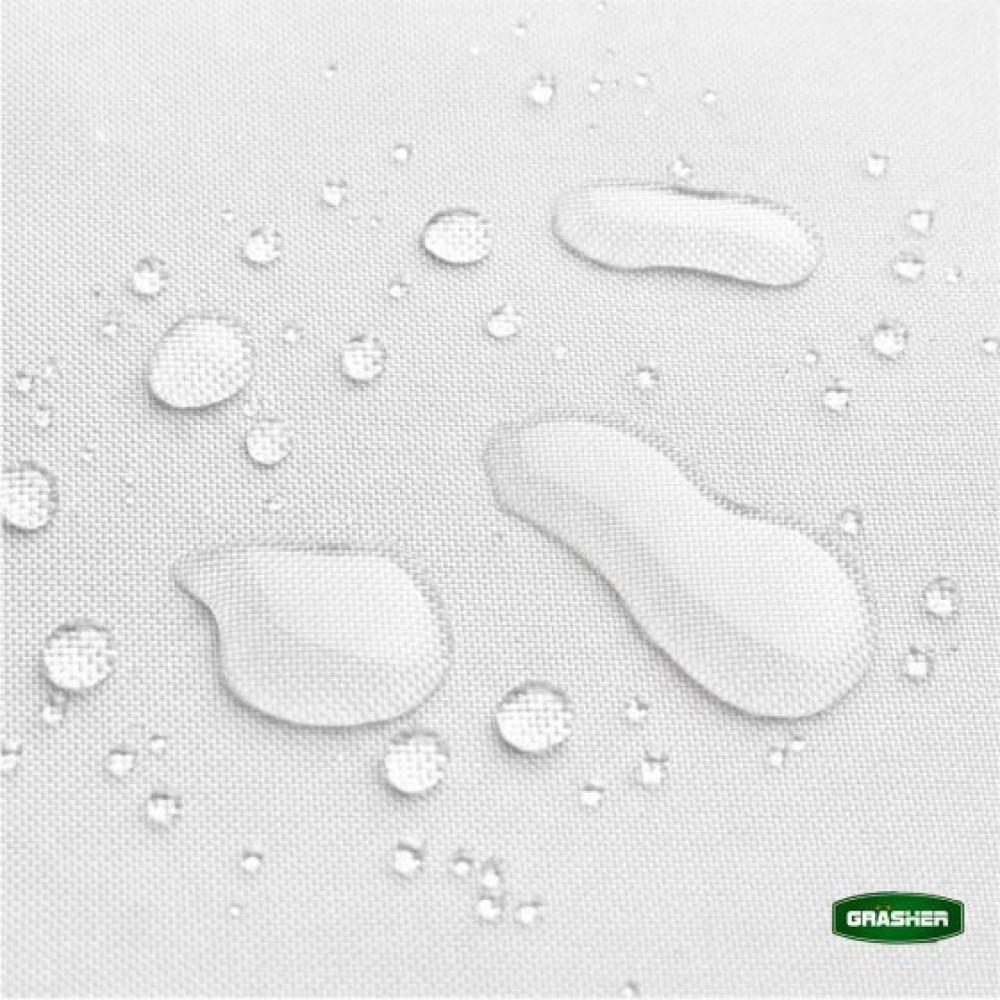 Πανί Σκίασης Oxford Τρίγωνο Αδιάβροχο Λευκό 3.5x3.5x3.5m Grasher