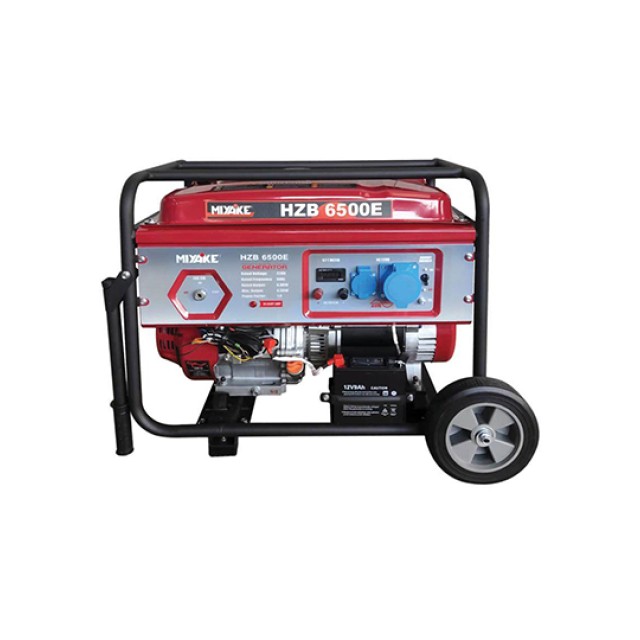 Γεννήτρια Βενζίνης Τροχήλατη HZB 6500 E Miyake 6.5kVA με Χειρόμιζα & Ηλεκτρική Εκκίνηση