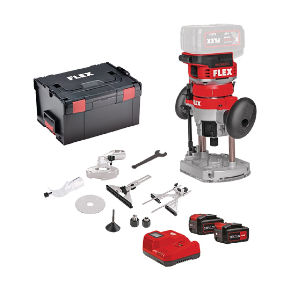 Φρέζα Περιθωρίων & Ρούτερ Μπαταρίας CER 18.0-EC/5.0 Set Flex