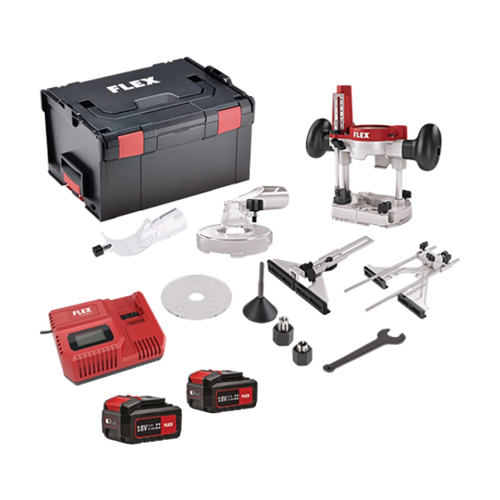 Φρέζα Περιθωρίων & Ρούτερ Μπαταρίας CER 18.0-EC/5.0 Set Flex