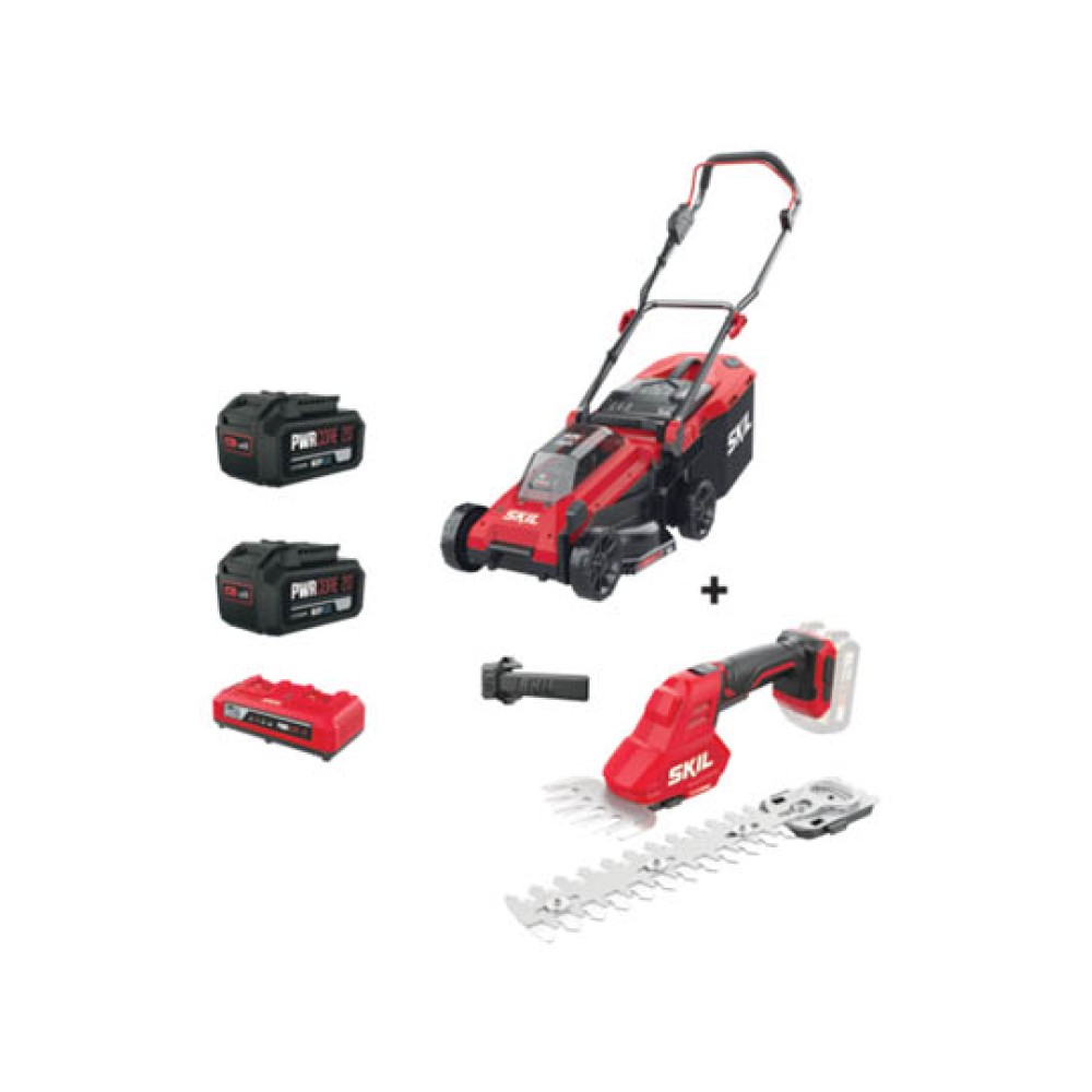 Σετ Χλοοκοπτική Μηχανή & Πολυεργαλείο Κήπου Μπαταρίας 0130 CA & 0630 CA Skil