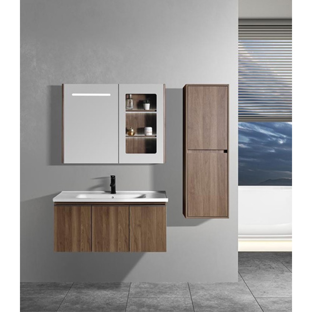 Σετ Μπάνιου Lavare Καρυδί 100cm