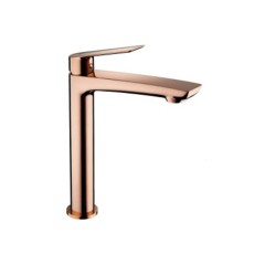 Μπαταρία Νιπτήρα Ψηλή Rose Gold Sleek 9914RG Tema