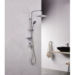 Στήλη Ντους Rain Quadro με Τηλέφωνο και Σαπουνοθήκη Tema
