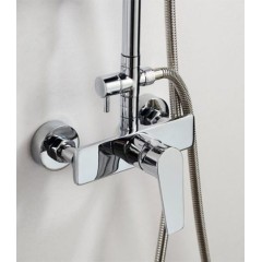 Μπαταρία Ντους Επεκτεινόμενη Roma Rain Bianco Tema
