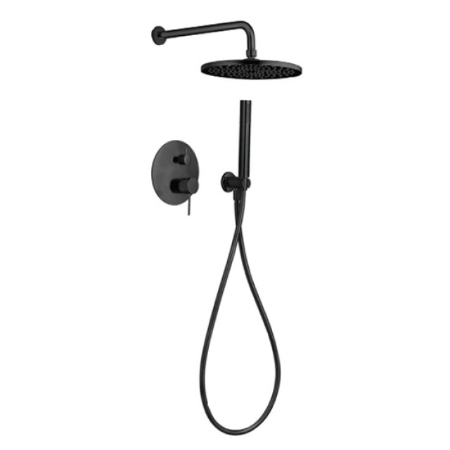 Στήλη Ντους Εντοιχισμού XEN 16010 N Black Matt Tema