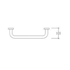 Μπάρα Στήριξης 20cm Inox SS304 Ø18 74215 Tema