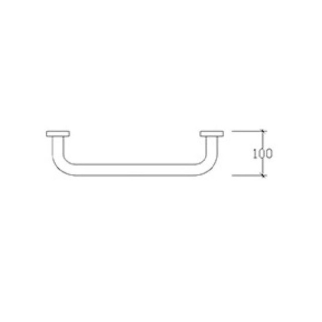 Μπάρα Στήριξης 30cm Inox SS304 Ø18 74216 Tema