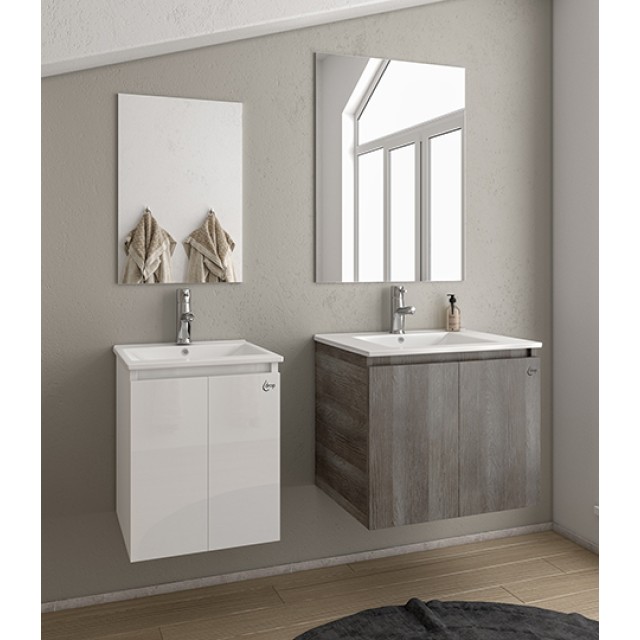 Bathroom Furniture Verona White 55cm Slim