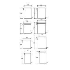 Χαρτοδοχείο Soft Closing 5L Inox SS304 307 Tema