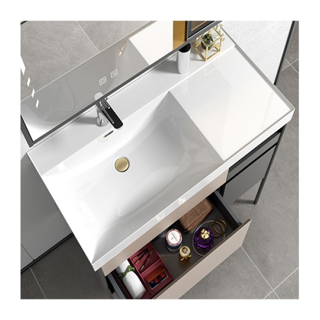 Bathroom Furniture Elite Smoke Grey 100cm