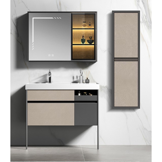 Bathroom Furniture Elite Smoke Grey 100cm
