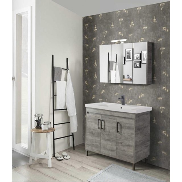 Bathroom Furniture Savina Cement 100cm