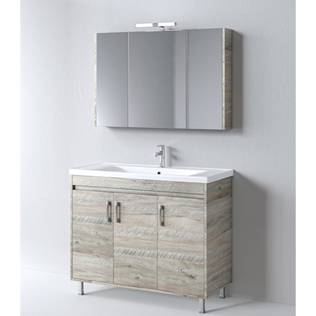 Bathroom Furniture Savina Natural Oak 100cm