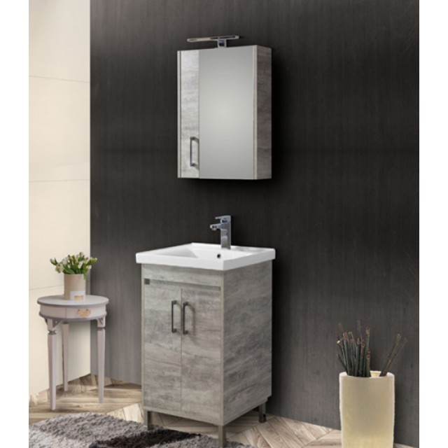 Bathroom Furniture Savina Cement 65cm