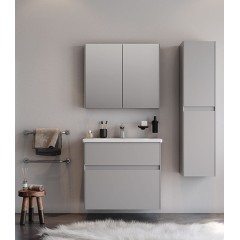 Σετ Μπάνιου Malaga Γκρι Ματ 80cm