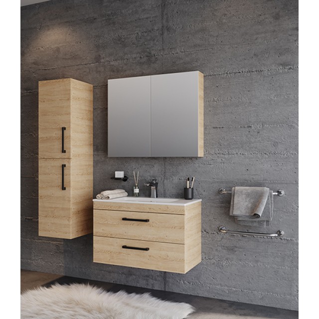 Bathroom Furniture Beige 80cm