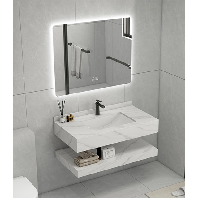 Σετ Μπάνιου Merilyn Snow Λευκό Μάρμαρο 100cm