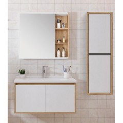 Bathroom Furniture Vera White & Sonoma 80cm Bathroom Furniture Vera White & Sonoma 80cm