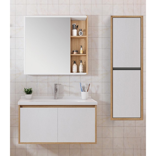 Bathroom Furniture Vera White & Sonoma 80cm