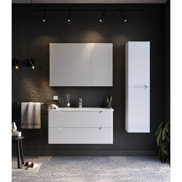 Bathroom Furniture Perla White 100cm