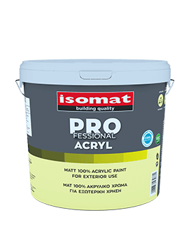 Isomat Professional Acryl Τσιμεντόχρωμα Λευκό 3L