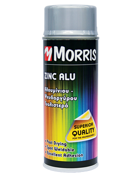 Σπρέι Ψυχρό Γαλβάνισμα (ZINC ALU) Morris Αλουμίνιο Γυαλιστερό 400ml