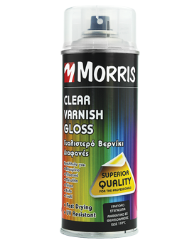 Σπρέι Διάφανο Βερνίκι Morris Γυαλιστερό 400ml