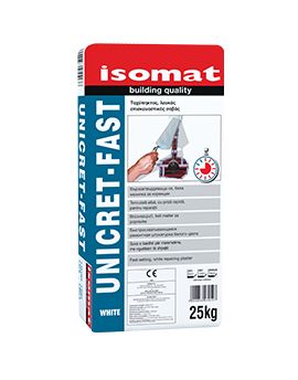 Isomat Unicret-Fast Σοβάς Επισκευαστικός Ταχύπηκτος 25kg