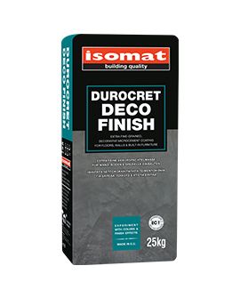 Isomat Durocret Deco Finish Τσιμεντοκονίαμα Ρητινούχο και Λεπτόκοκκο Λευκό 25kg