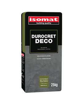 Isomat Durocret Deco Τσιμεντοκονίαμα Ινοπλισμένο και Ρητινούχο Λευκό 25kg