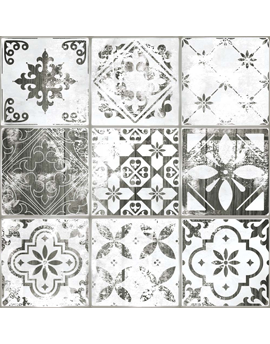 Pattern White Πλακάκι Μπάνιου 45x45 cm