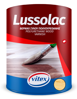 Vitex Lussolac Διαλύτου Βερνίκι Ξύλου Άχρωμο 0.18L