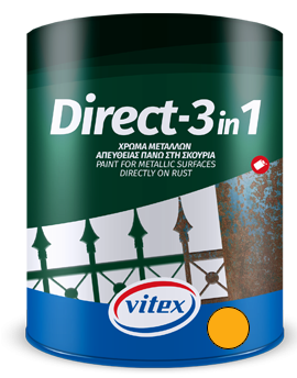 Vitex Direct 3 in 1 Γυαλιστερό Χρώμα Μετάλλων No26 2.5L